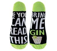 Wenn Sie diese Socken lesen können, bringen Sie mir Gin-Socken 4-6,5