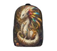 WENNUAN Rucksäcke Drache Hatchling Rucksack Kinder Schulrucksack Majestätisch Schultasche 3D Gedruckte Grund- Und Mittelschüler Schulranzen 17inch