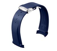 Wentokye Gummi-Armband mit gebogenem Ende, kompatibel mit Omega Rolex Tudor Seiko, 20 mm, 22 mm, Seamaster Speedmaster Diver 150 m, 300 m, 600 m, Omega X Swatch Moonswatch, Ersatzband für Herren