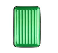 WENYOG Kartenetui Männer Aluminium Bank Karte Halter Blockieren Hard Case Brieftasche Solide(Green)