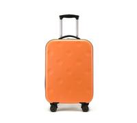 WEOKDFHA Kleine Koffer Faltbarer Reisekoffer, leichtes Rollgepäck, 20/24/28 Zoll Trolley-Koffer, Passwort-Koffer auf Rädern, Reisetasche(Orange,28")