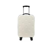 WEOKDFHA Kleine Koffer Faltbarer Reisekoffer, leichtes Rollgepäck, 20/24/28 Zoll Trolley-Koffer, Passwort-Koffer auf Rädern, Reisetasche(White,24")