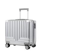WEOKDFHA Kleine Koffer Trolley-Koffer, Business-Koffer mit Boarding, Kleiner Koffer, 18 Zoll, 20, kleines leichtes Damengepäck(Sky Blue,18")