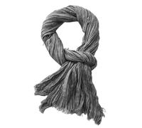 WEOKDFHA Schals Aus Baumwolle Und Leinen Baumwoll-Leinen-Schal, Crinkle, for Herren und Damen, weich, warm, Pashmina, kurze Quaste, Schals, Herren-Accessoires(Grey)