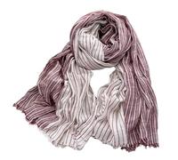 WEOKDFHA Schals Aus Baumwolle Und Leinen Baumwoll-Leinen-Streifenschals Unisex Herren Weiches warmes Halstuch Männliche Accessoires Kurze Quastenschals(Color 02)