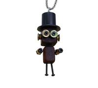 Weqizuerqi Roboter-Halskette für Frauen, trendiger Halsschmuck aus Holz - Anhänger Punk für Tasche | für Damen, Frauen, Modeliebhaber, Kunststudenten, Musikfestivals, Themenpartys, Se référer au