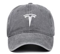 WEQTYSAB Auto Baseballkappe, für Tesla Model S 2012-2021 Unisex Sport Sonnenhut Männer Frauen Verstellbare Baseball Cap Mütze Schiebermütze,C