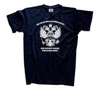 Wer vor die Höhle des Bären scheißt-muss Sich Nicht wundern wenn der Raus kommt T-Shirt Navy L