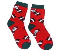 Weri Spezials Baby und Kinder Frottee Socken Thermo Socken Plüsch Socken für Jungen und Mädchen - mit verschiedenen Muster-und Farbvariationen. (35-38, Rot Weihnacht)