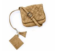 Werner 1911 kleine Tasche aus Bio-Leder Münz braun (borke)