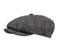 WEROR Schiebermütze Herren/Damen - Schirmmütze Flatcap Herrenmütze mit Schirm - Karierte Mütze mit Steppfutter - 100% Wolle - Herbst/Winter - WEROR-433.1 (59, Natur)