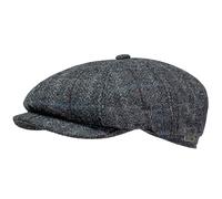 WEROR Schiebermütze Herren/Damen - Schirmmütze Flatcap Herrenmütze mit Schirm - Karierte Mütze mit Steppfutter - 100% Wolle - Herbst/Winter - WEROR-433.1 (63, Grau)