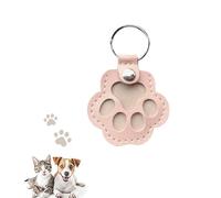 Werwing Pet Paw Keychain: Memorial Hair Keeper for Cats and Dogs, Compact Key and Bag Accessory - Perfect for Pet Owners, pastellrosa, 1 pack