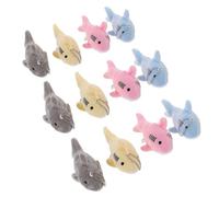 WESIEVYA 12 Stück Niedliche Mini-plüsch Meeres Tier Schlüsselanhänger Anhänger für Rucksack Handtasche Party Geschenkbeutel Bunte Taschenanhänger