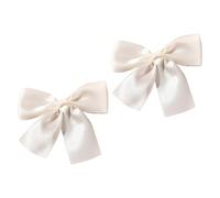 WESIEVYA 2 Stück pack Elegante Haarschleifen Haarspangen aus Gewebe für Braut Haarschmuck Hochzeit mit Festem Halt für Hochzeitsfeier und Brautfrisur