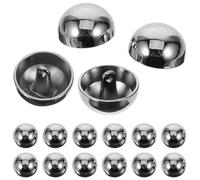 WESIEVYA 20 Stück Silberne Selbstgemacht Knöpfe aus Legierung Runde Blazerknöpfe für Mäntel und Anzüge nicht Leicht zu Tragen und Verblassen Einfache Elegante Metallknöpfe für Nähprojekte