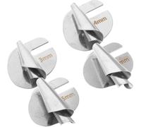WESIEVYA 4 Stück Professionelles Kantensäumerfuß aus Eisen in Silber mit 3mm 4mm 5mm und 6mm Breite für Quilting und Handwerksarbeiten an Nähmaschinen