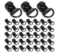 WESIEVYA 50 Stück Schnürsenkelhaken: Zubehör für Schnürsenkelhaken und -schnallen - Ersatzösen für die Reparatur von Wander- und Arbeitsschuhen