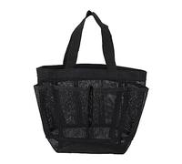 WESIEVYA Strandtasche Große Netztasche Aus Verschleißfestem Mesh Kulturbeutel Mit 8 Fächern Tragbar Für Reisen Schwimmen Und Duschen