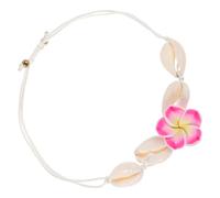WESIEVYA Vintage Hawaii Muschelarmband Geflochtenes Blumen Stacking Armband aus Kordel und Muscheln Vielseitiger Strand Schmuck für Mädchen für Sommerurlaub und Freizeit