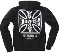 West Coast Choppers Herren Hoodie Og Atx Zip Hoody Black-M
