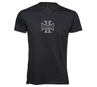 WCC West Coast Choppers T-Shirt Iron Cross Solid Black-3XL