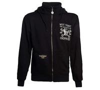 WCC West Coast Choppers Hoodie High-Speed Zip Black-XL