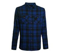 WCC West Coast Choppers Flannel La Bomba Herringbone Blue/Black-M