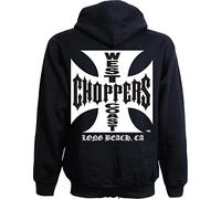 WEST COAST CHOPPERS WCC Hoodie Iron Cross Light Cotton Schwarz M