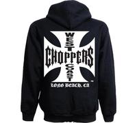 WEST COAST CHOPPERS WCC Hoodie Iron Cross Light Cotton Zipper Schwarz-3XL