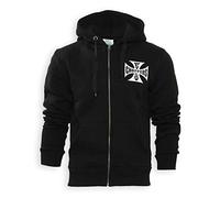 WEST COAST CHOPPERS WCC Hoodie Iron Cross Zipper schwarz-XXXXL