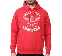 West Coast Choppers,WCC,Hoodie,Retro Skull,rot,Gr. XXL