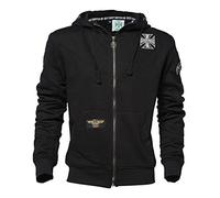 West Coast Choppers WCC OG Classic Panel Zip Hoodie Männer Kapuzenjacke schwarz