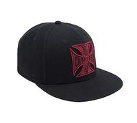 WEST COAST CHOPPERS - WCC Red Cross Flatbill Snapback Cap - Schwarz Farbe Schwarz, Größe One Size