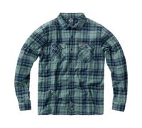 West Coast Choppers WCC Rigid Flannel Green/Navy Langarmhemd grün blau in 3XL