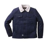 West Coast Choppers WCC Sherpa Lined Canvas Jacket Übergangsjacke blau in XXL