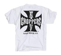 WEST COAST CHOPPERS WCC T-Shirt Iron Cross Weiss-S