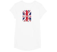 West Ham - England Stadt mit UK-Flagge T-Shirt