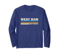 West Ham mit Retro-Streifen Langarmshirt
