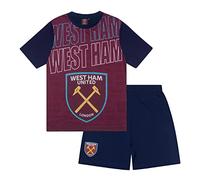 West Ham United FC - Kinder Schlafanzug-Shorty - Offizielles Merchandise - Geschenk für Fußballfans - - 6-7 Jahre