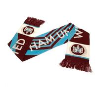 West Ham United English Premier League 76 Retro Crest Schal - Authentischer EPL, Claret/Blau, 4 1/2 feet