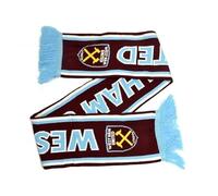 West Ham United FC - Schal (Einheitsgröße) (Weinrot/Himmelblau)