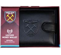 West Ham United RFID Leder PU Geldbörse, Schwarz , M, Zeitgenössisch