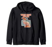 West-Palm-Beach Kalifornien Holiday Pelikan-Grafik Surfing Kapuzenjacke
