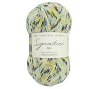 West Yorkshire Strickwolle - Spinners Signature - 4-lagig - Sockenfinger-British - 1245 Yellow Swallowtail