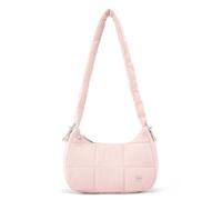 WESTBRONCO Kleine Puffer-Umhängetasche für Damen, gesteppt, halbmondförmig, Nylon, tägliche Geldbörse, geschwollene Damenhandtaschen, Pink, Small, Puffer