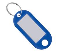 Westcott Schlüsselanhänger 100 Stück | 100er Pack robuste Anhänger zum Beschriften mit austauschbaren Etiketten | Mit Metall-Ring in der Farbe Rot | E-10652 00