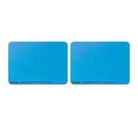 WESTCOTT Bastelunterlage I rutschfeste Bastel-Matte I hitzebeständiges Silikon I 227 x 304 mm I DIN A4 I flexibel I rollbar I blau I E-16814 (Packung mit 2)