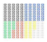 WESTCOTT Schlüsselanhänger farbsortiert, 200 St. 1 Pack = 200 St.