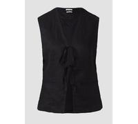 Weste aus Leinen 32 schwarz 2165636.9999.32